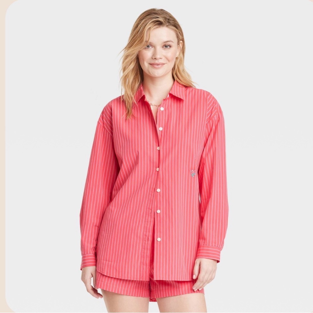 Universal Thread Pink Striped Matching Set Pink